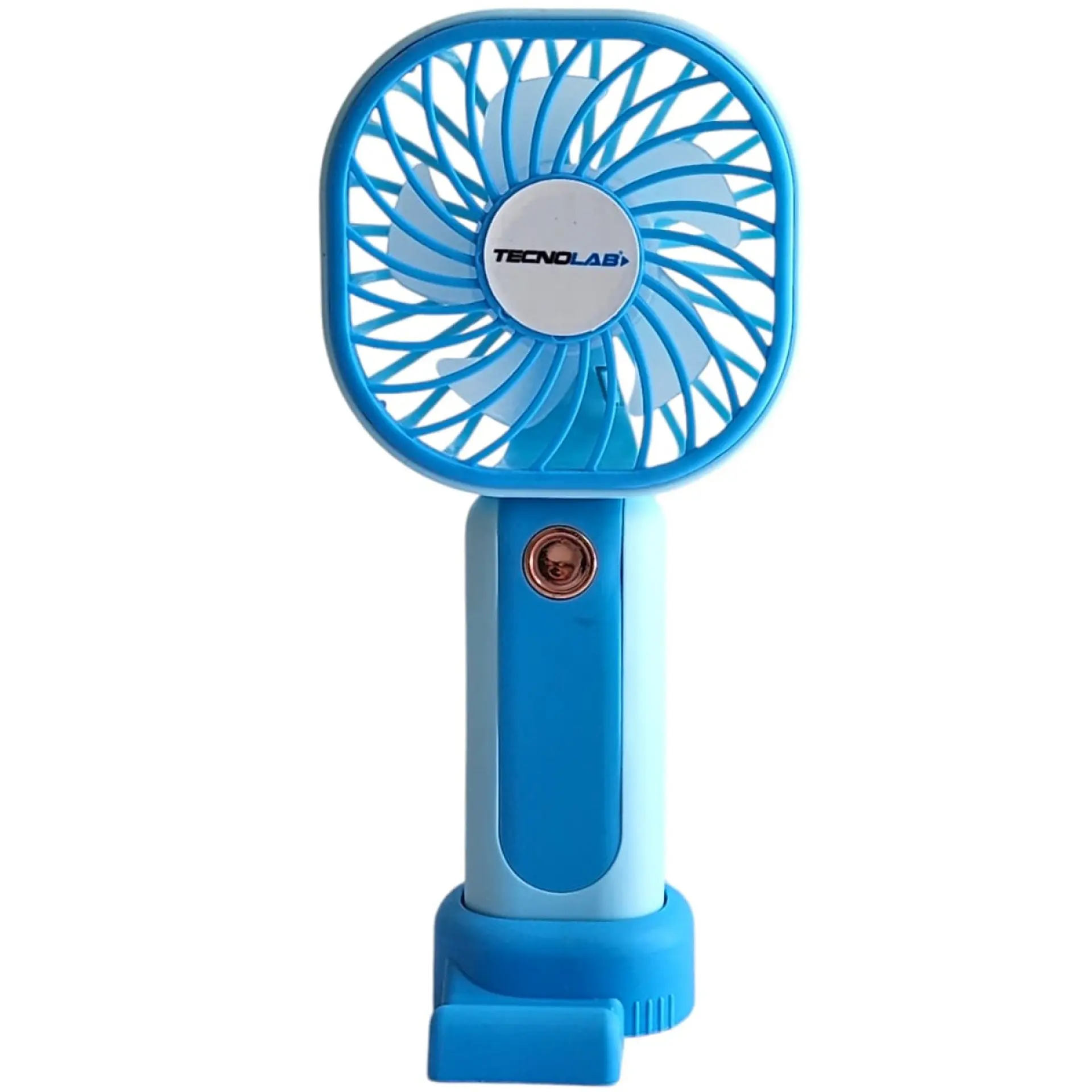 Mini Ventilador Recargable Portátil Azul Tecnolab TL669BL 1