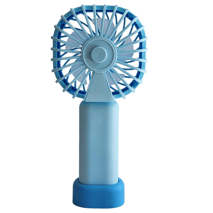 Mini Ventilador Recargable Portátil Azul Tecnolab TL669BL 3