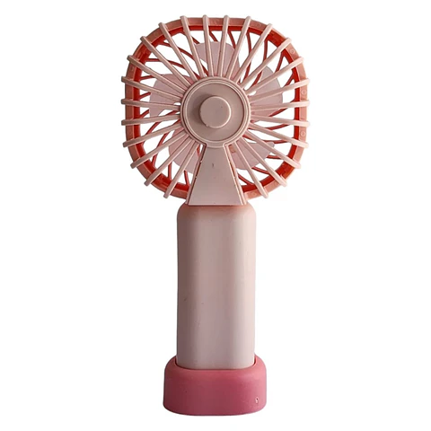 Mini Ventilador Recargable Portátil Rosa Tecnolab TL669P