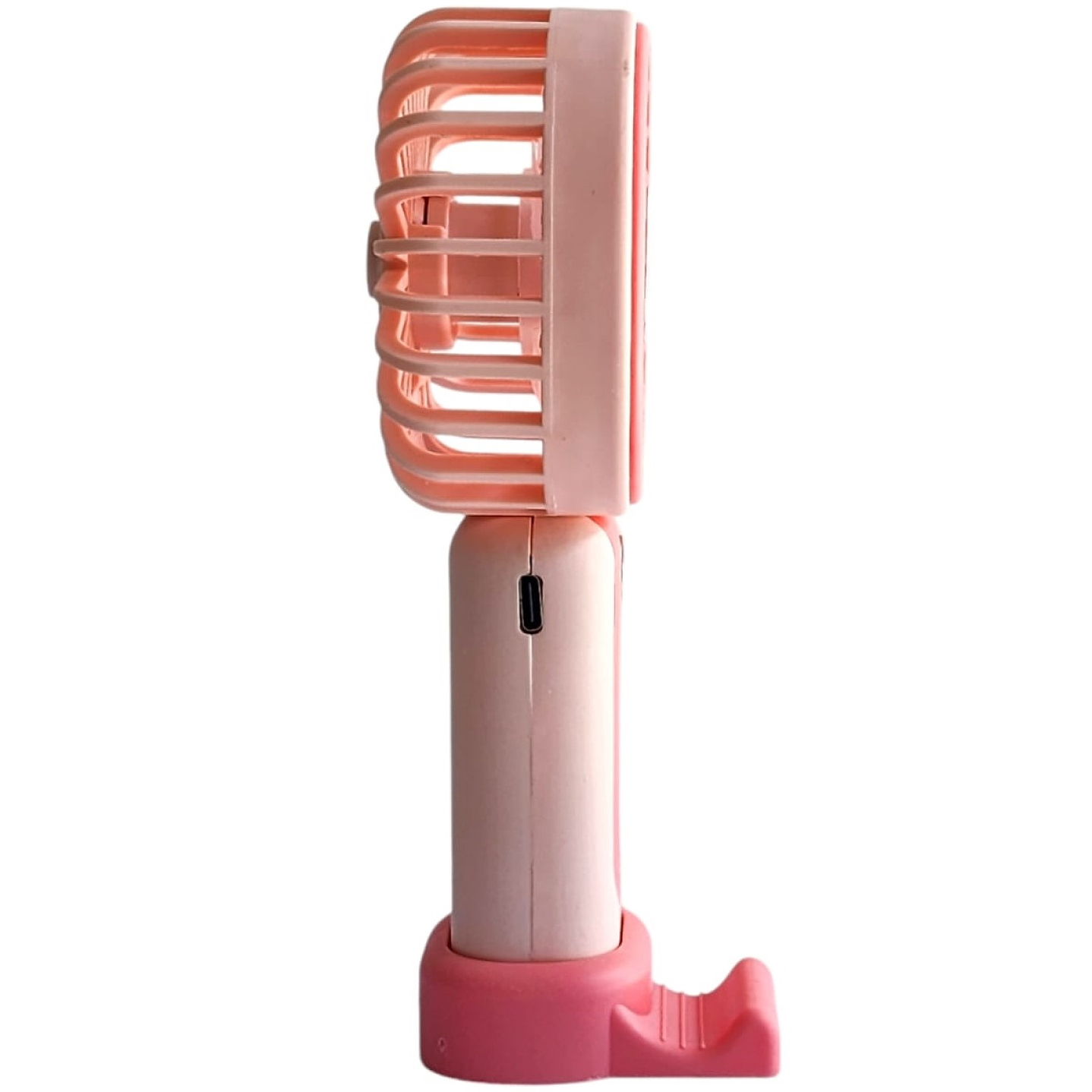 Mini Ventilador Recargable Portátil Rosa Tecnolab TL669P 4