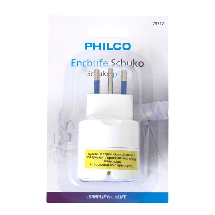 Enchufe Adaptador Schuko Philco 79312 4