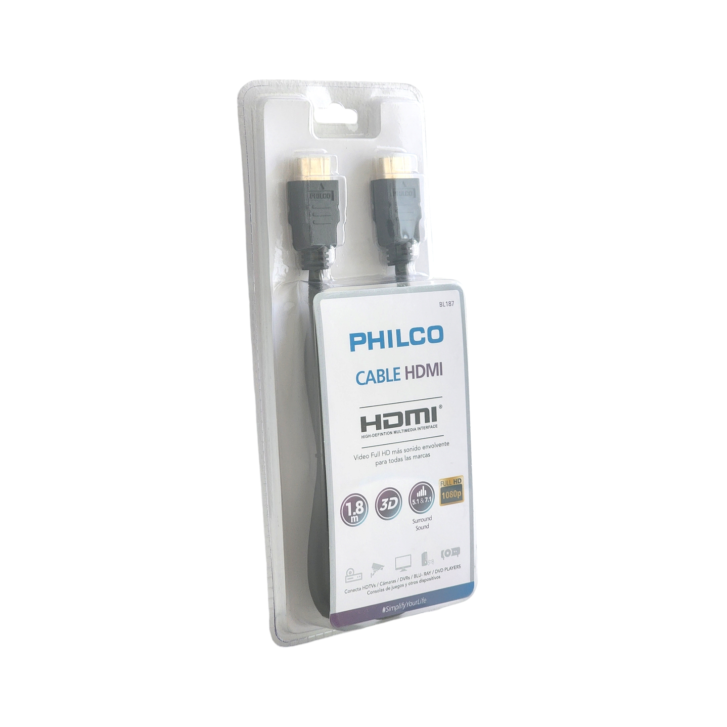Cable Hdmi 1.8mts Philco Full HD v1.4 1