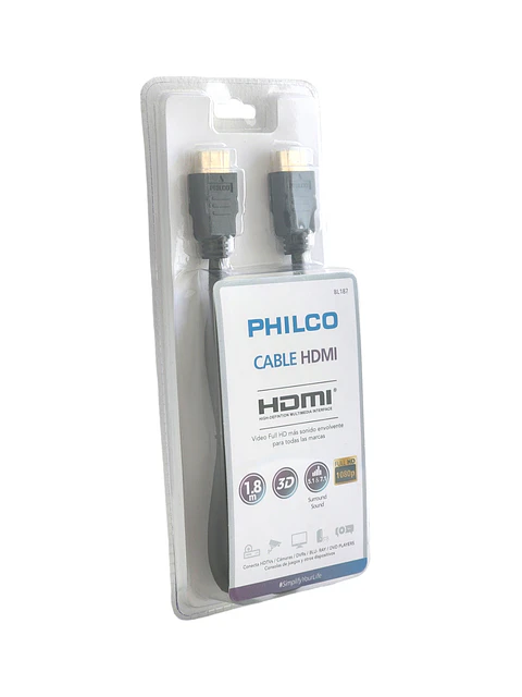 Cable Hdmi 1.8mts Philco Full HD v1.4