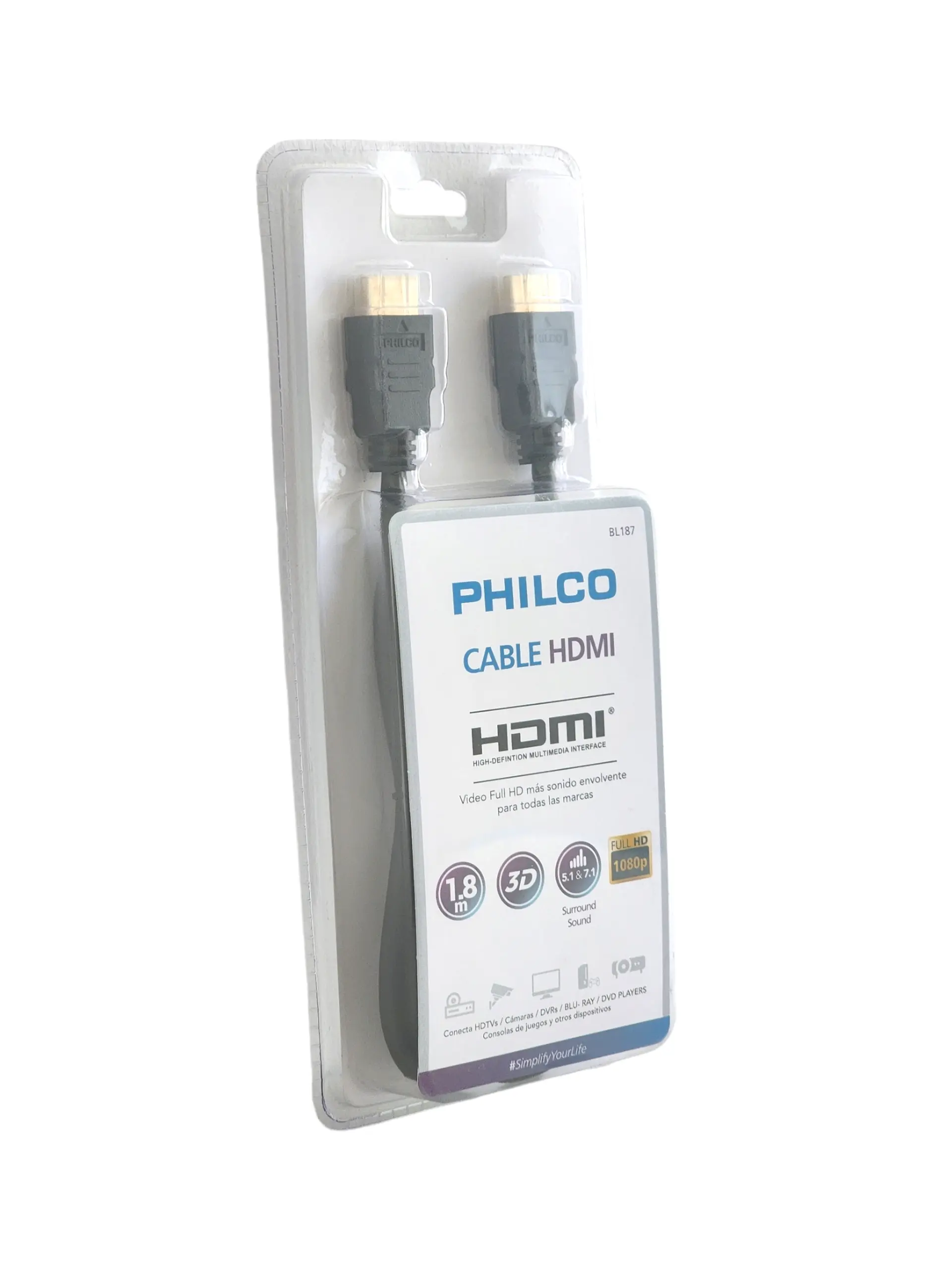 Cable Hdmi 1.8mts Philco Full HD v1.4 1