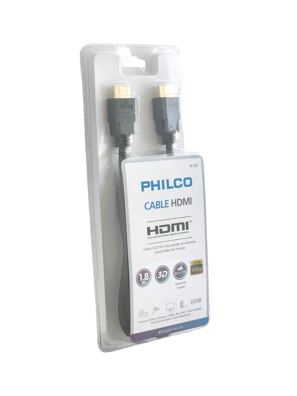 Cable Hdmi 1.8mts Philco Full HD v1.4 1