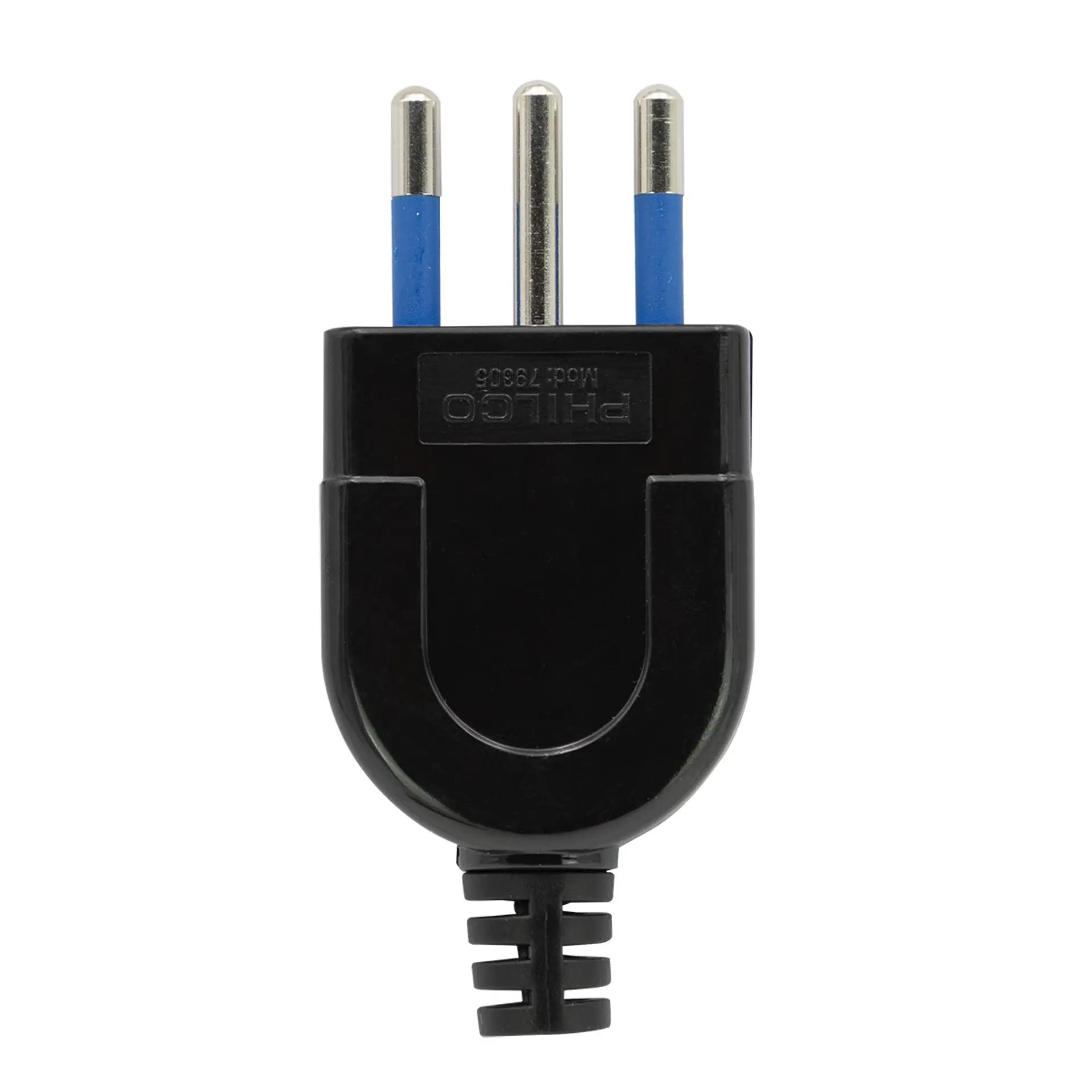 Enchufe Macho Vertical Negro Philco 2P+T 79305 - 2500w 1