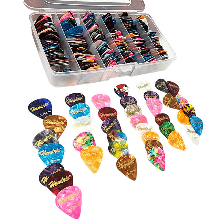 Set de 600 Uñetas para Guitarras HX0040 Hendrix 4