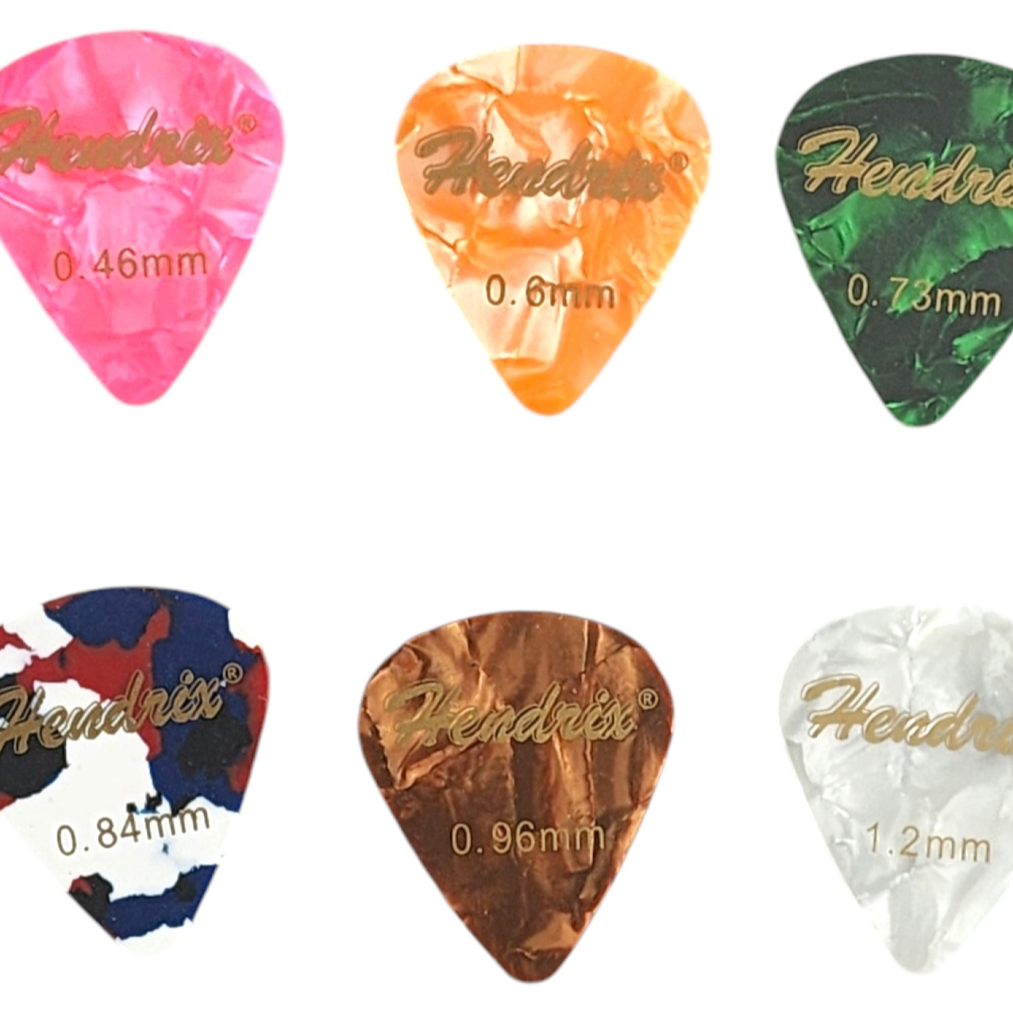 Set de 600 Uñetas para Guitarras HX0040 Hendrix 6