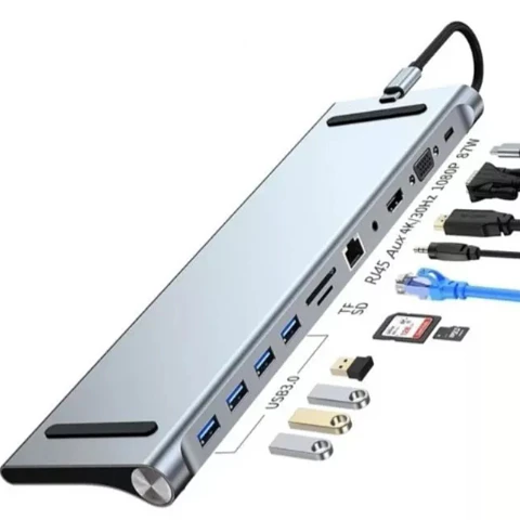 Hub USB Multipuerto USB-C Tecnolab 11 en 1 TL363