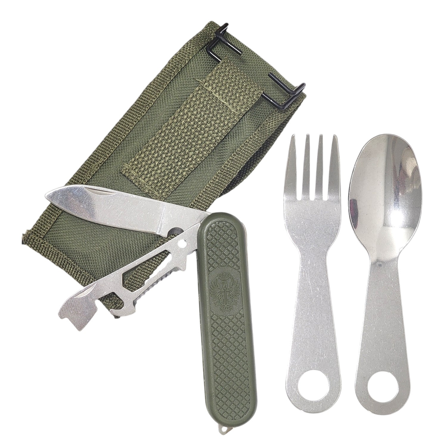 Set de navaja para camping + Cuchara y tenedor DBG1351 1