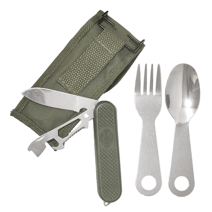 Set de navaja para camping + Cuchara y tenedor DBG1351 1