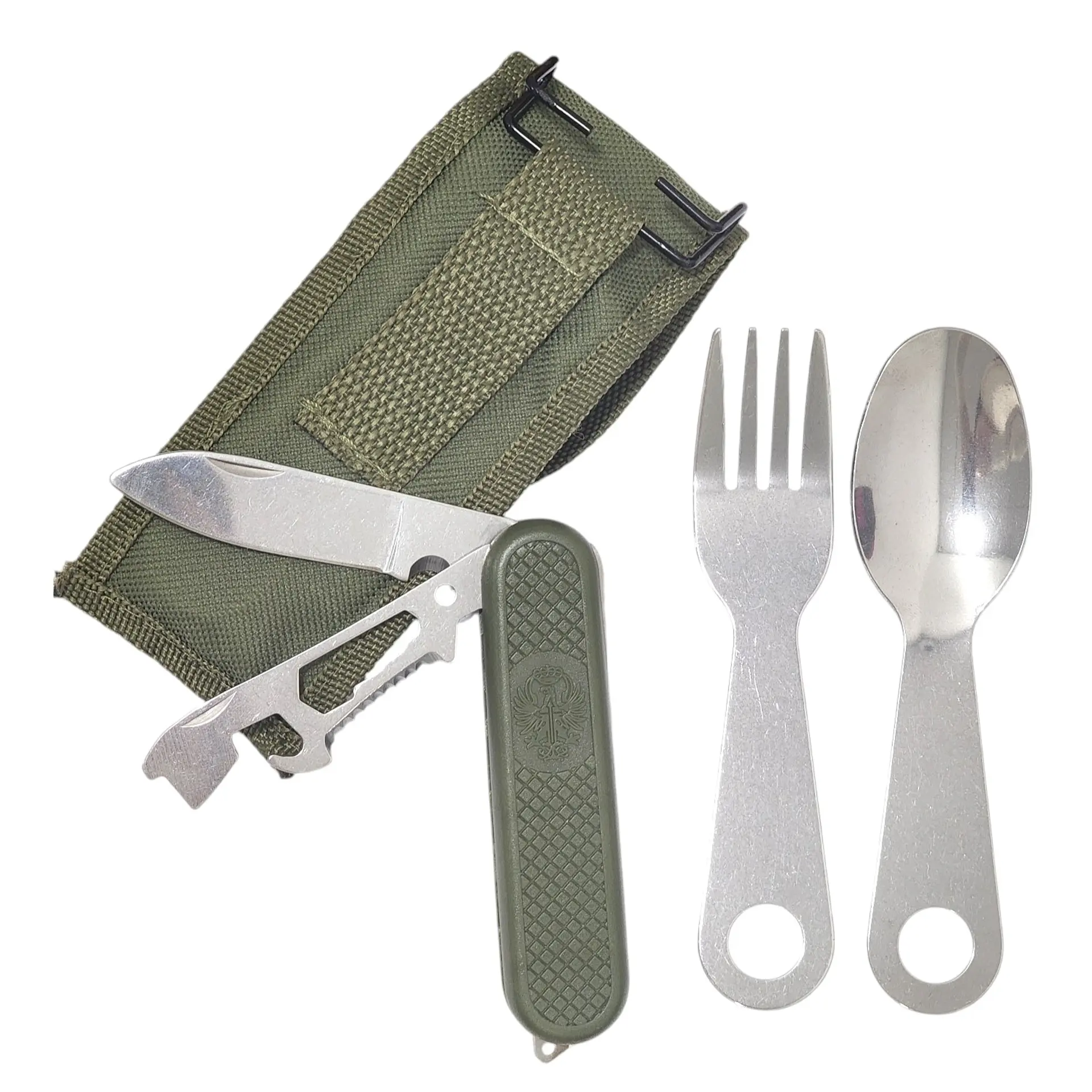 Set de navaja para camping + Cuchara y tenedor DBG1351 1