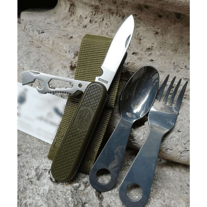 Set de navaja para camping + Cuchara y tenedor DBG1351 5