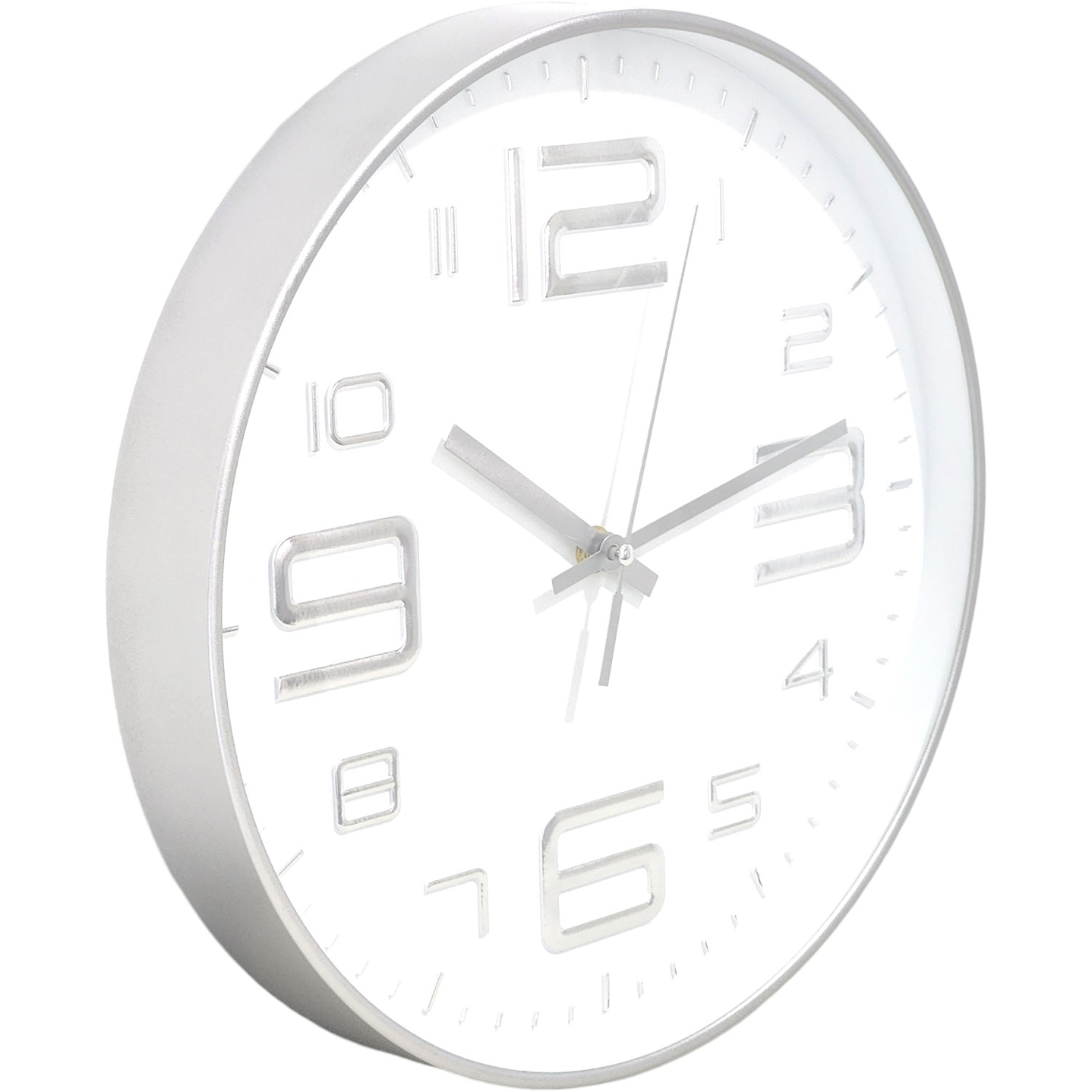 Reloj de Pared Decorativo 30cm Plateado DBREL04 2