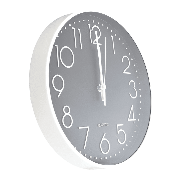 Reloj de Pared Decorativo 30cm Blanco DBG1664 2