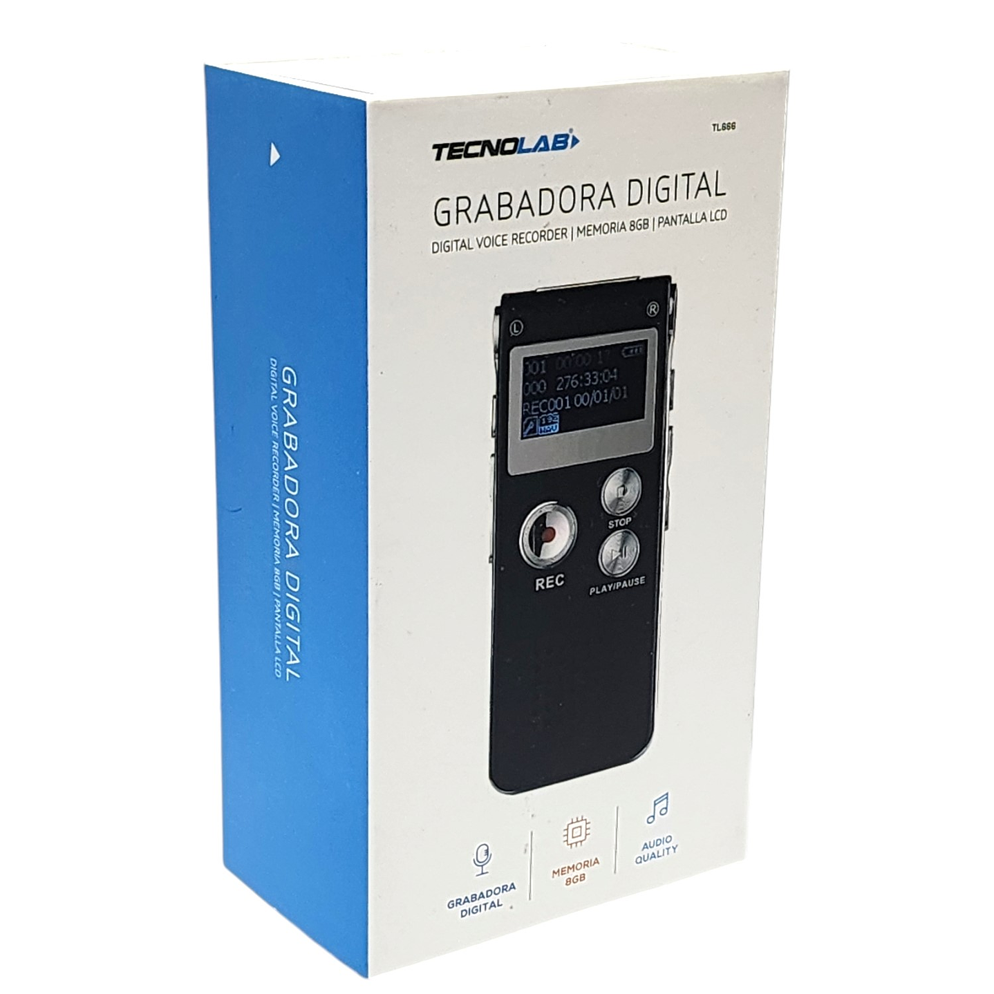 Grabadora de Voz Digital 8gb MP3 TL666 7