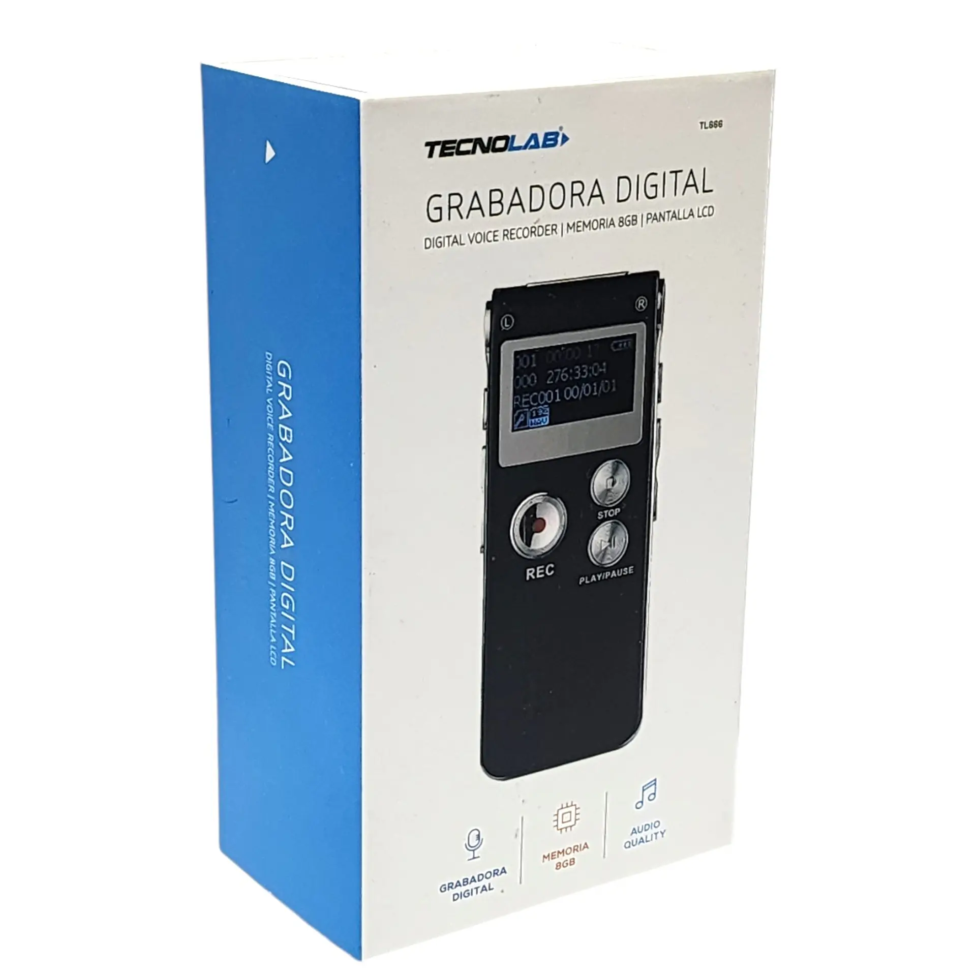 Grabadora de Voz Digital 8gb MP3 TL666 7