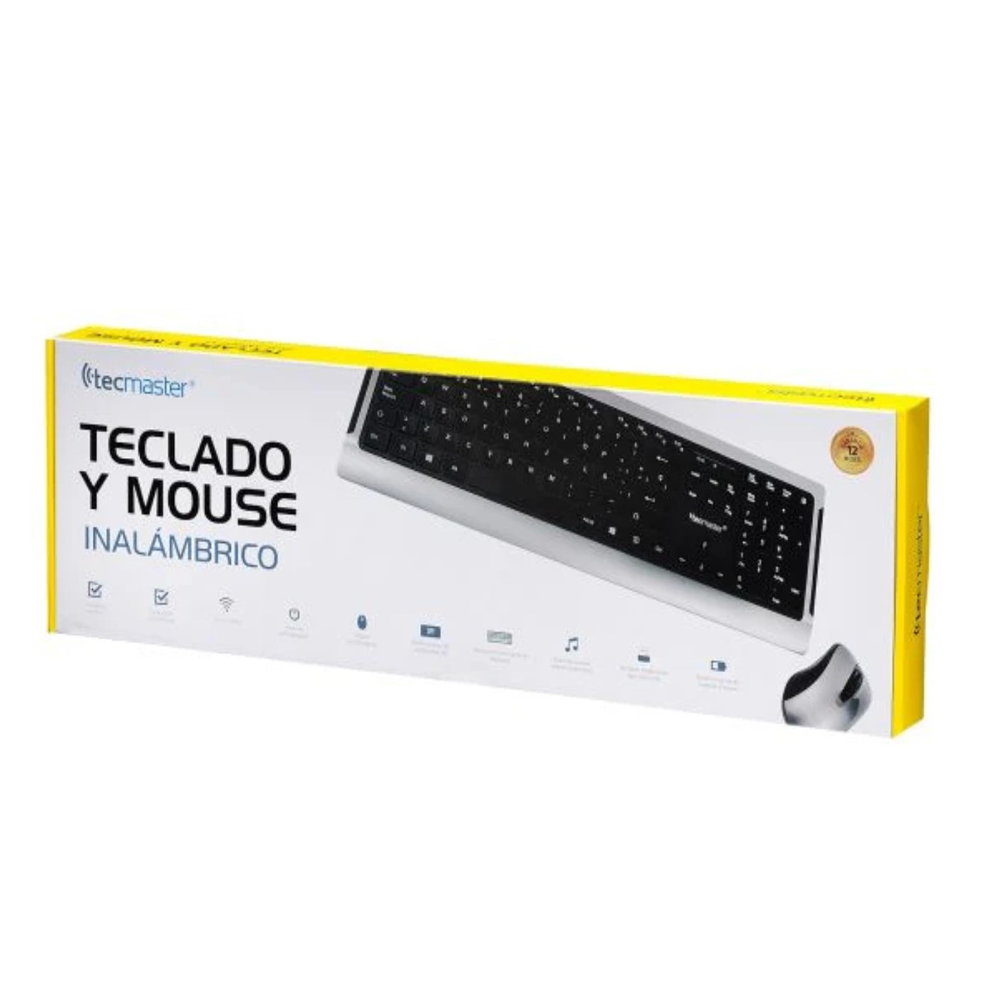 Kit Combo Teclado y Mouse Inalámbrico Tecmaster LD100 3