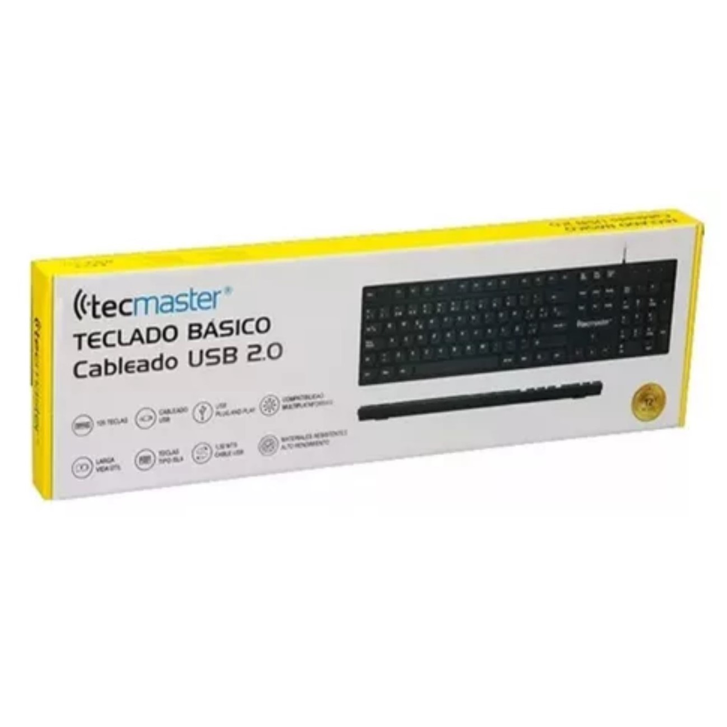 Teclado Básico Cableado Tecmaster TM-100513 3