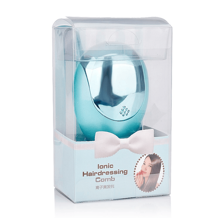 Cepillo Iónico Celeste Portátil con Vibración DBG827 1