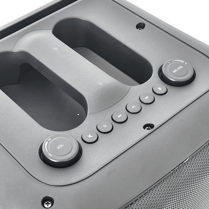 Parlante Karaoke BT Portátil Micrófono RGB Audiopro AP02097 4