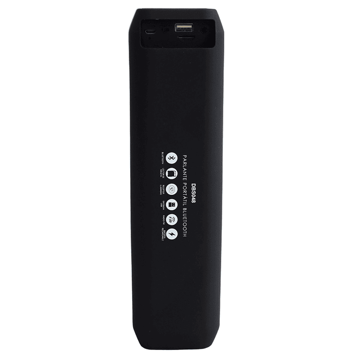Parlante Inalámbrico Bt/Sd/Radio Multicolor Dblue DBS048BK Negro 4