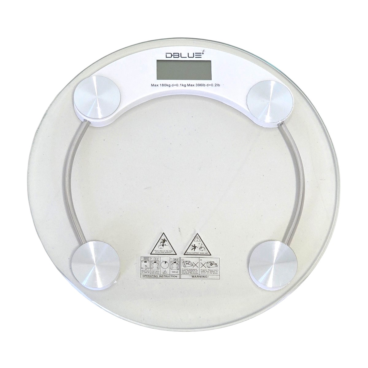 Balanza Digital de Baño Vidrio Templado Dblue Circular 1