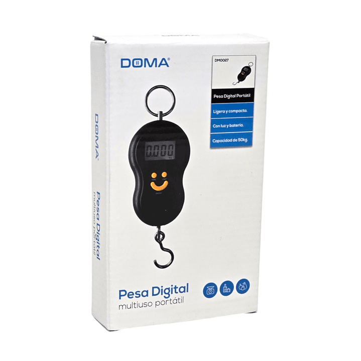 Pesa Maleta Balanza Digital 50kg De Viaje Gancho Doma 4