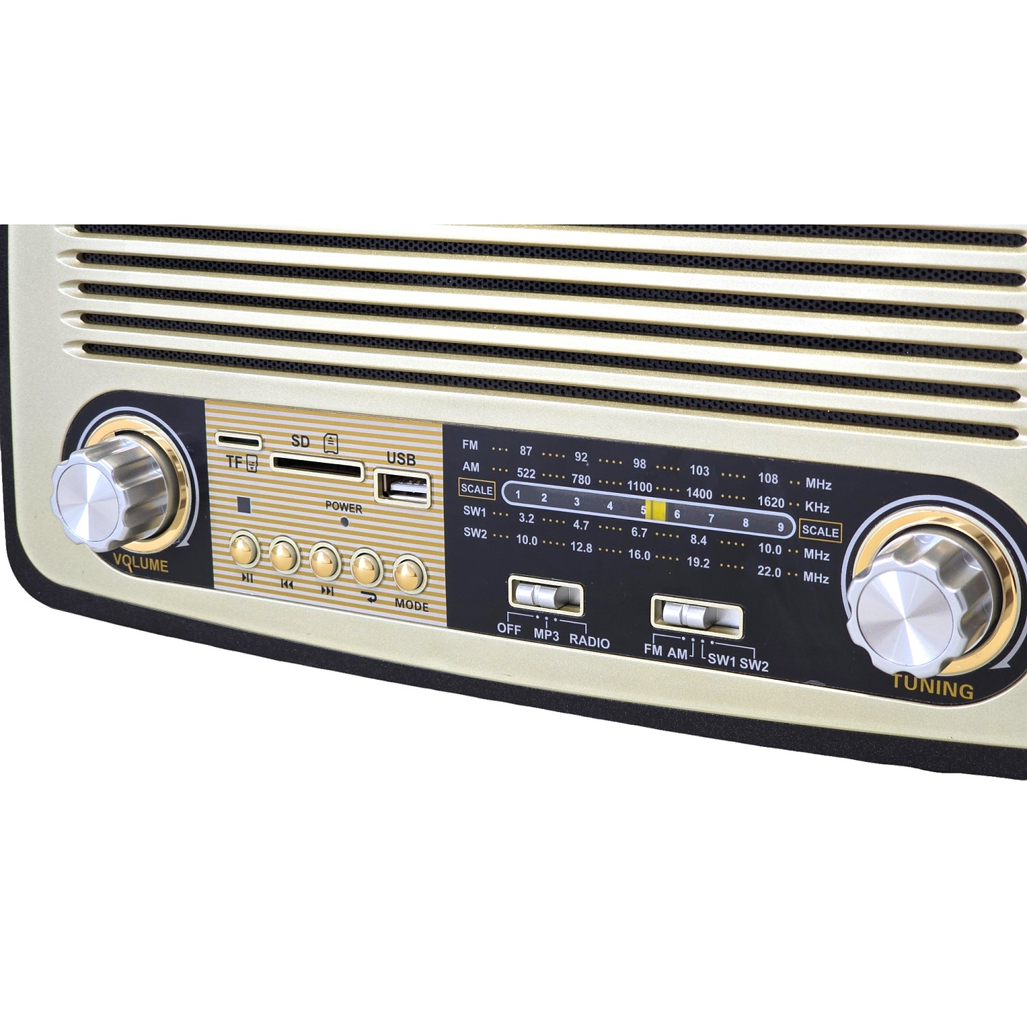 Radio Retro BT Vintage Audiopro Portátil AP02051 2