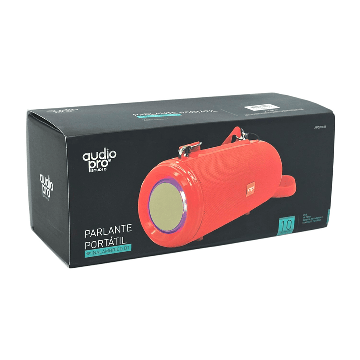 Parlante Inalámbrico BT Audiopro Usb/Sd AP02061R Rojo 2