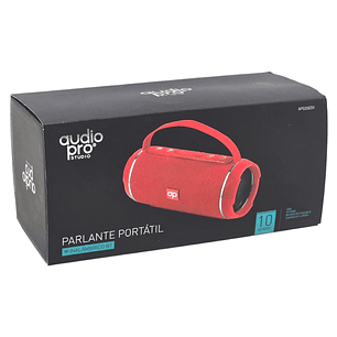 Parlante Inalámbrico BT Audiopro Usb/Sd AP02065R Rojo