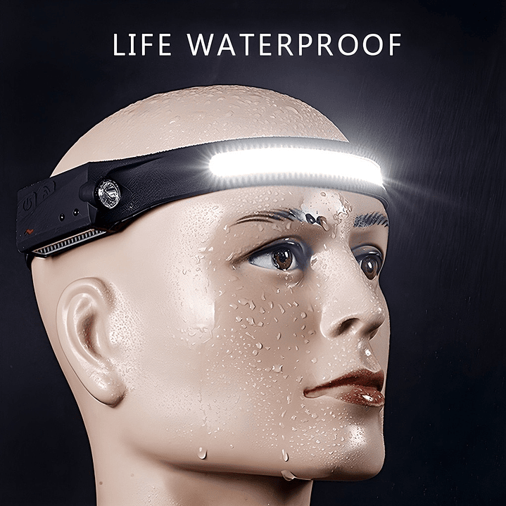 Linterna Cintillo Banda LED COB+XPE Recargable con Sensor YT200 2