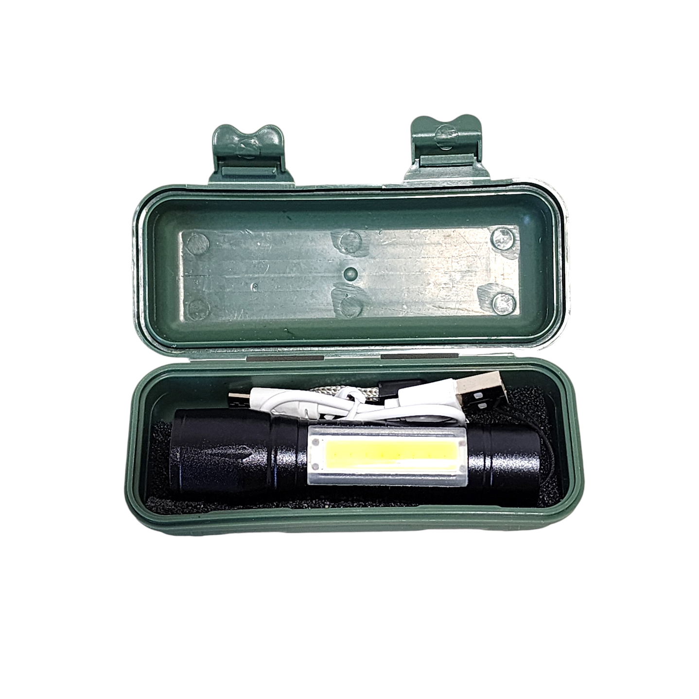 Linterna Led Recargable  Zoom COB + XPE PM401 5