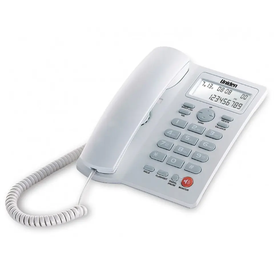 Teléfono Fijo Sobremesa Uniden AS7413 Blanco 1