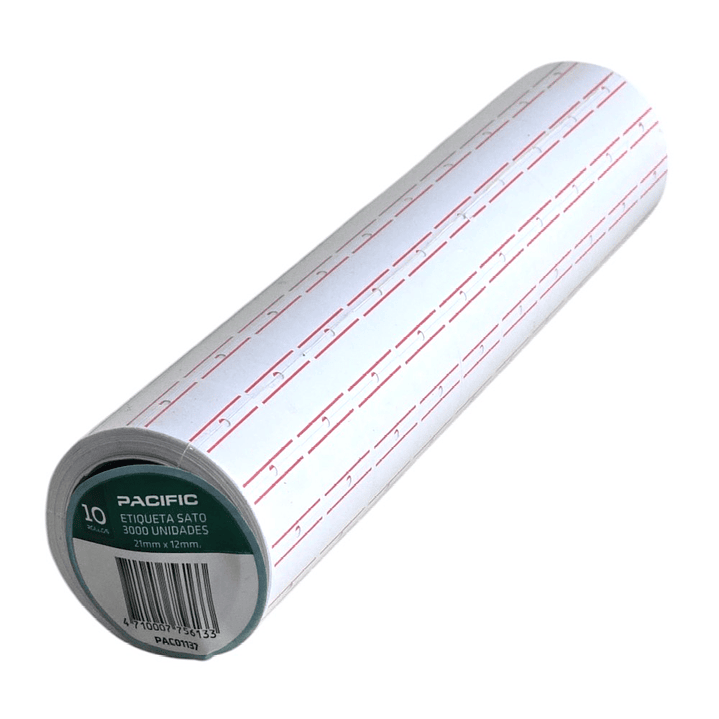Pack 10 Rollo 3.000 Etiquetas Sato Standar Pacific Mx-5500 4