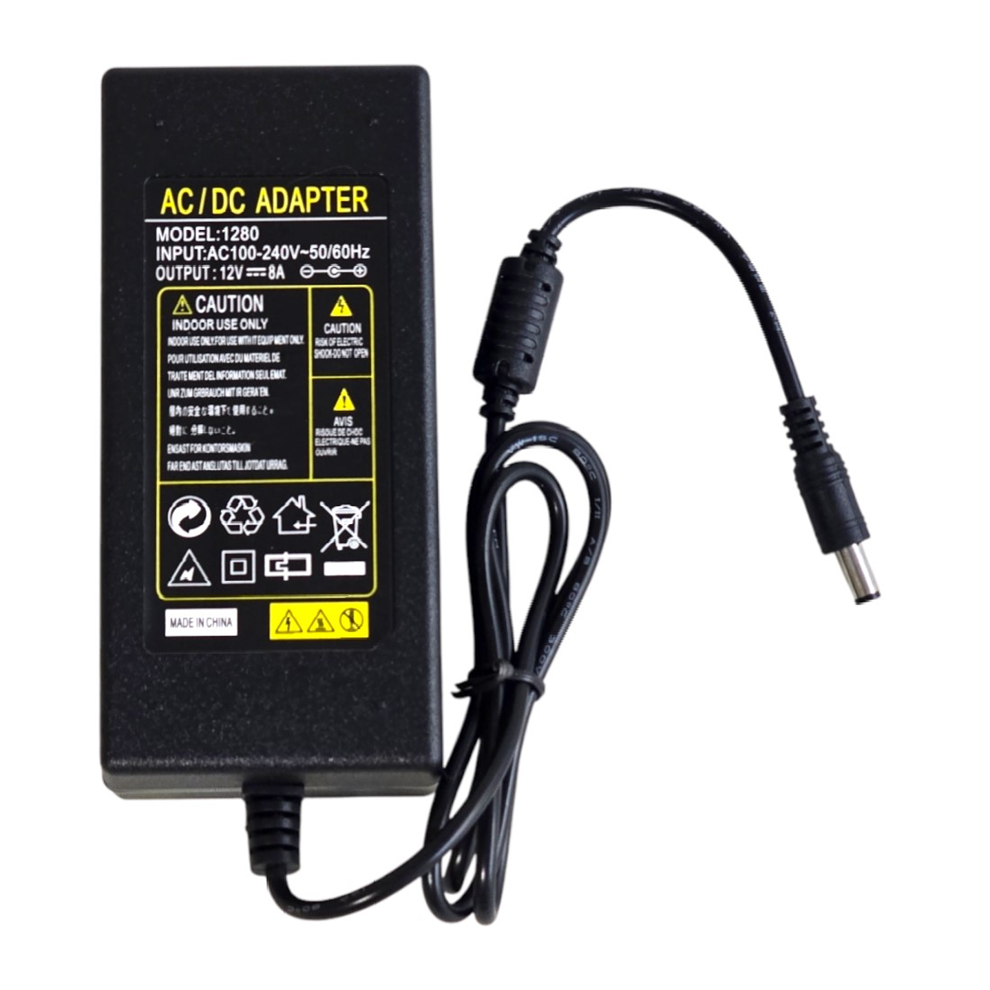 Fuente Poder Camara Seguridad 12v 8a Tecnolab TL222 8 Cables 4