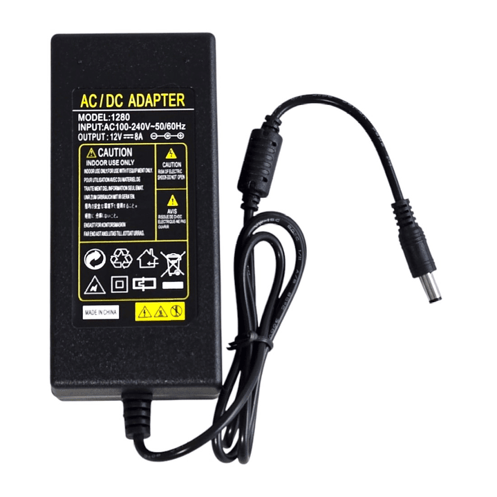 Fuente Poder Camara Seguridad 12v 8a Tecnolab TL222 8 Cables 4