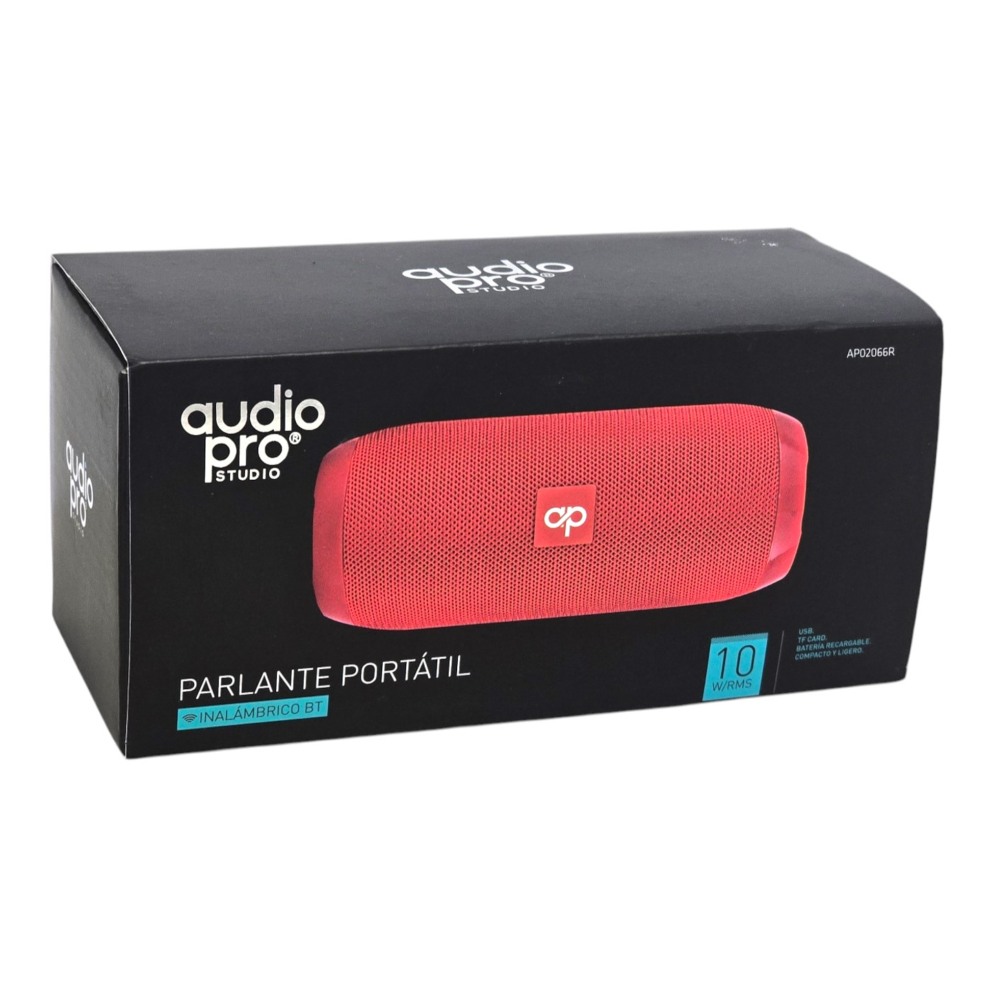 Parlante BT Audiopro 10w Inalámbrico AP02066R Rojo 2