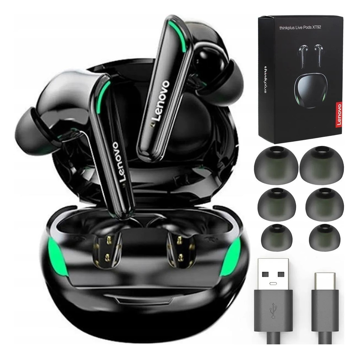 Audífonos Gamer Lenovo Thinkplus BT in Ear XT92 tws  5