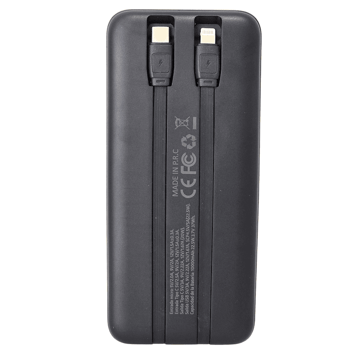 Batería Portátil Powerbank 10.000 Tecnolab TL573BK 4