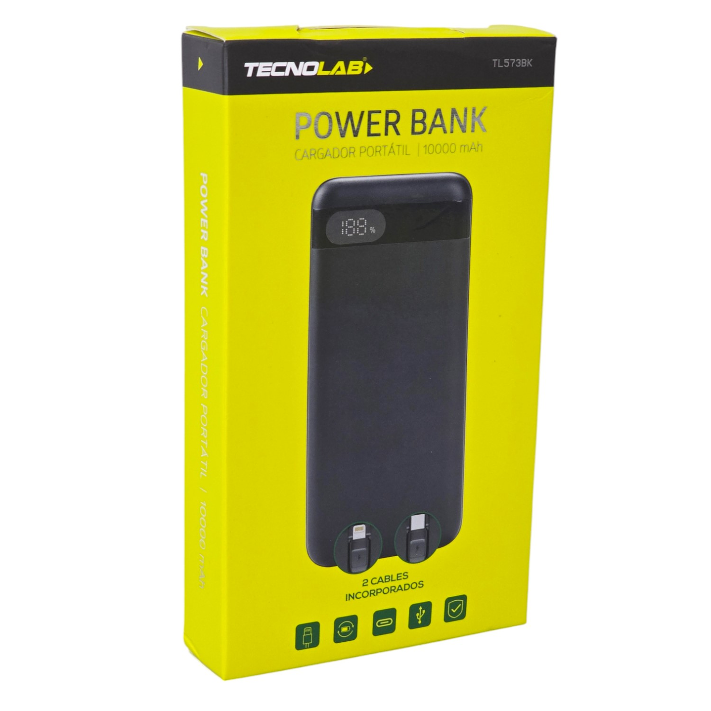 Batería Portátil Powerbank 10.000 Tecnolab TL573BK 7