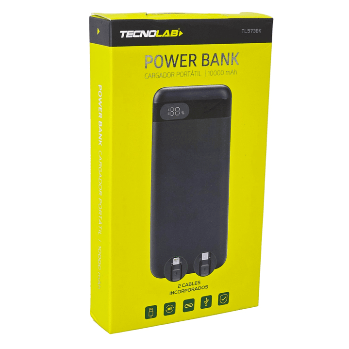 Batería Portátil Powerbank 10.000 Tecnolab TL573BK 7