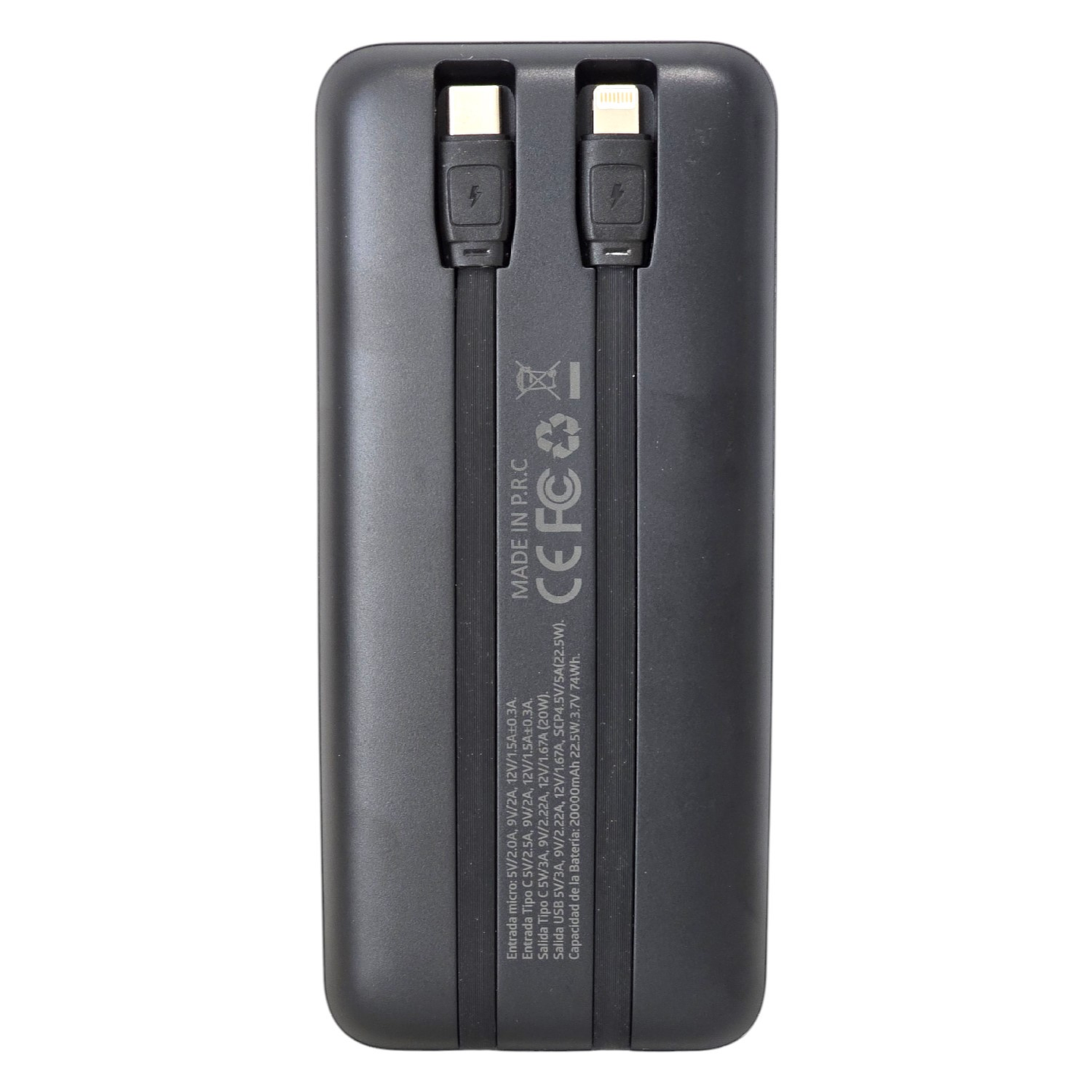 Batería Portátil Powerbank 20.000 Tecnolab TL547BK 4