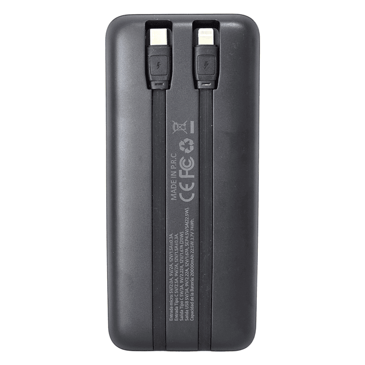 Batería Portátil Powerbank 20.000 Tecnolab TL547BK 4