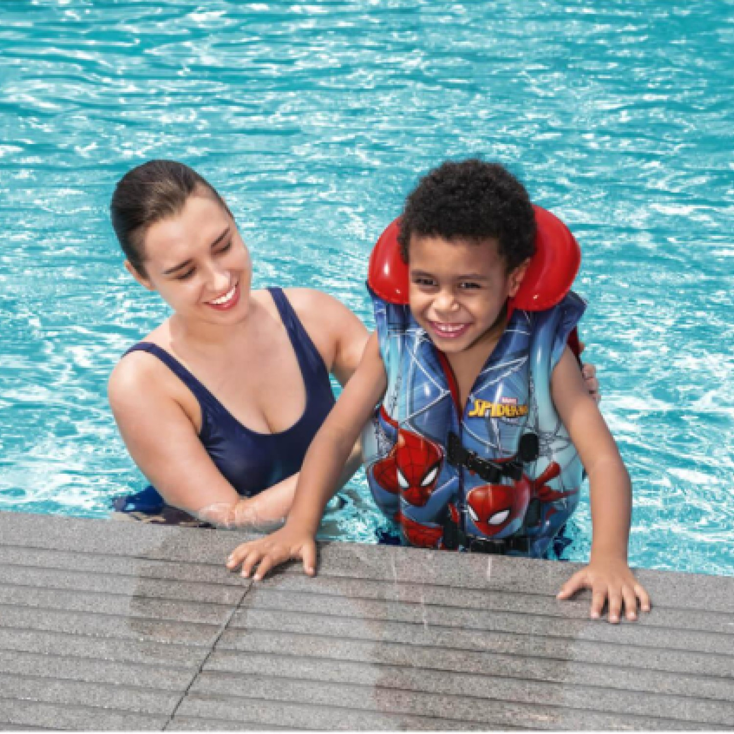 Chaleco Salvavidas Inflable Spiderman Niños Bestway 8