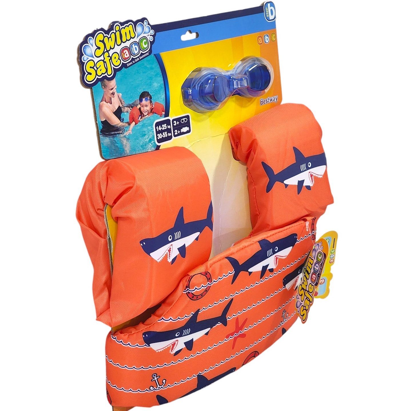 Kit Flotador De Brazo + Lentes De Agua Niño Bestway 6