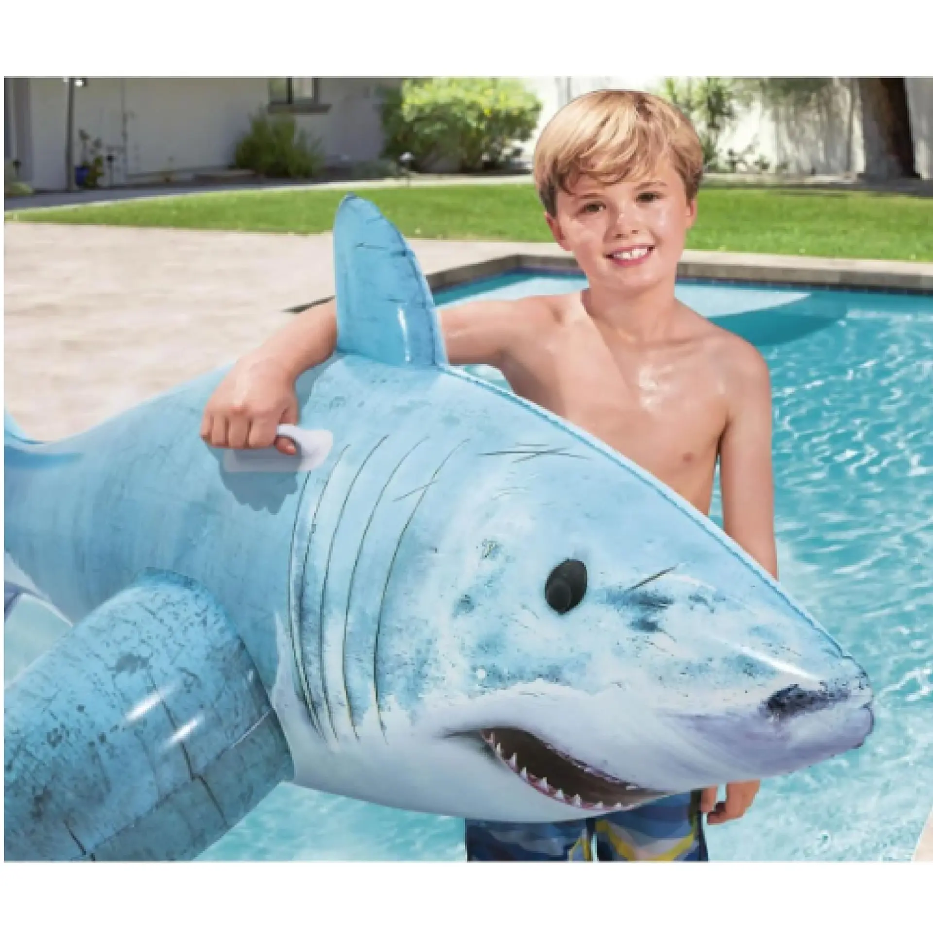 Flotador Inflable Tiburón para Piscina 183cm Bestway 5