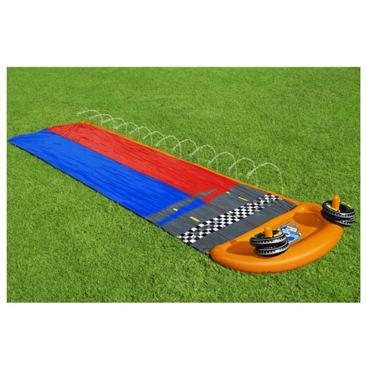 Deslizador Tobogán Agua Doble 4.88M + Aros Bestway  4