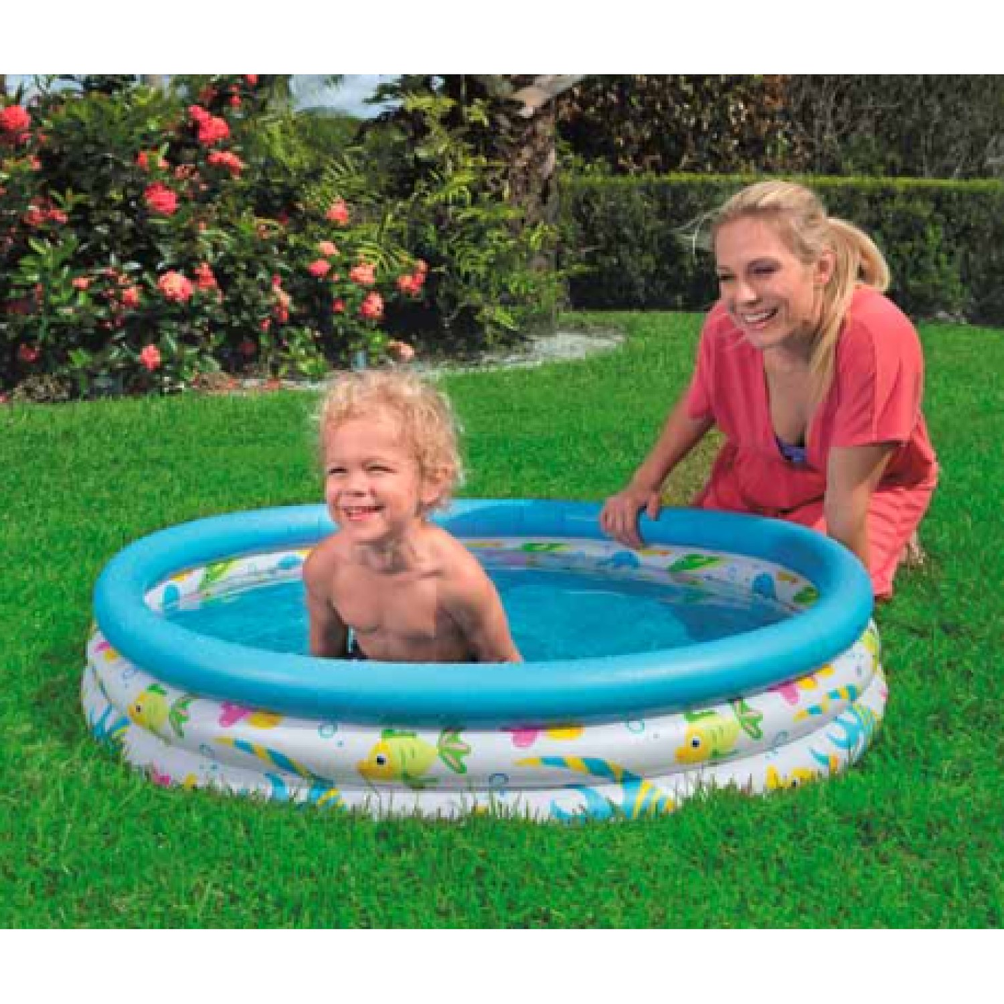 Piscina Inflable Redonda niños Marino 102cm Bestway  2