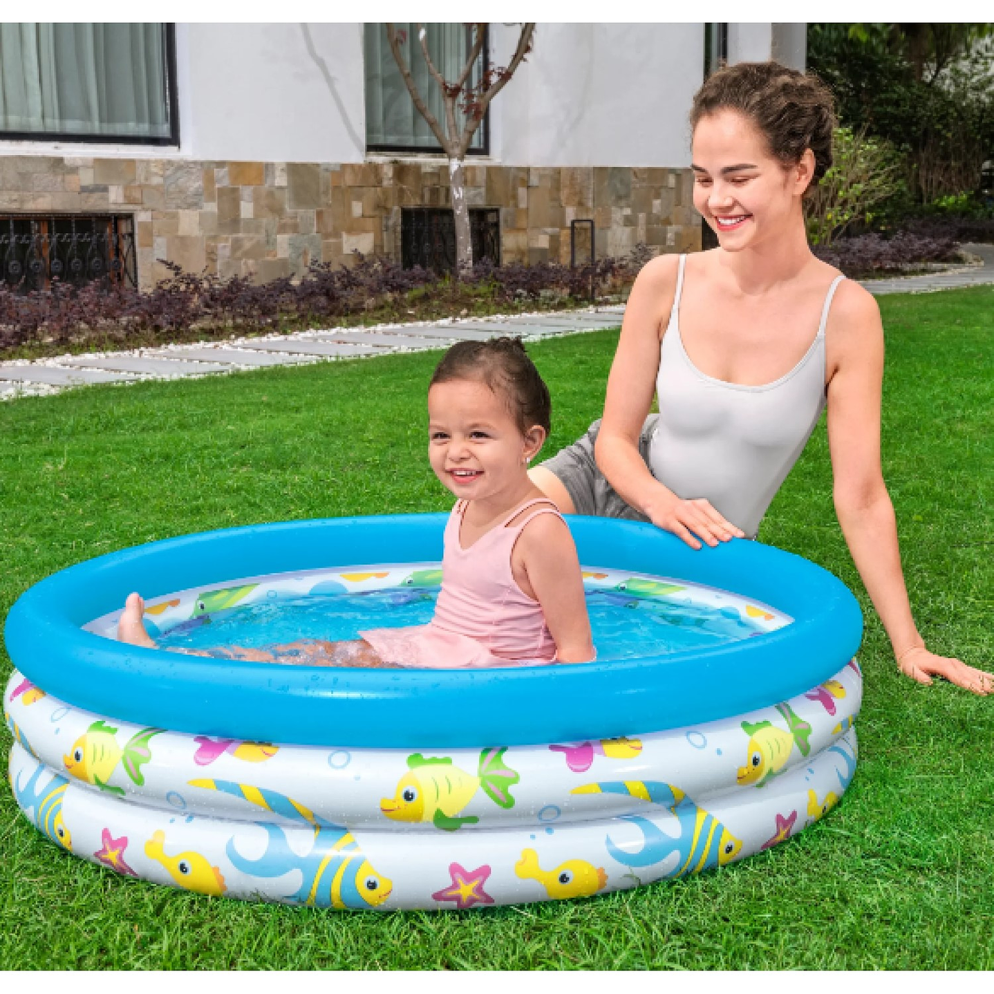 Piscina Inflable Redonda niños Marino 102cm Bestway  3